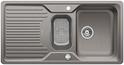 BLANCO CLASSIC 6 S, SILGRANIT bis 10-2014, alumetallic, mit Ablauffernbedienung, mit Schale Kunststoff, reversibel, 600 mm Untermaß