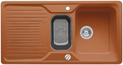 BLANCO CLASSIC 6 S, SILGRANIT bis 10-2014, cognac, mit Ablauffernbedienung, mit Schale Kunststoff, reversibel, 600 mm Untermaß