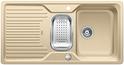 BLANCO CLASSIC 6 S-F, SILGRANIT until 10-2014, champagne, with drain remote control, with colander, reversible, 600 mm min. cabinet size