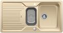 BLANCO CLASSIC 6 S, SILGRANIT bis 10-2014, champagner, mit Ablauffernbedienung, mit Schale Kunststoff, reversibel, 600 mm Untermaß