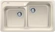 BLANCO CLASSIC 8, SILGRANIT, sand, ohne Ablauffernbedienung, Becken rechts, 800 mm Untermaß