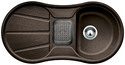 BLANCO CRON 6 S, SILGRANIT, brown, with drain remote control, with accessories, reversible, 600 mm min. cabinet size