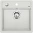 BLANCO DALAGO 5, SILGRANIT, silk grey, with drain remote control, w/o bowl layout, 500 mm min. cabinet size