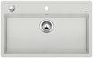 BLANCO DALAGO 8, SILGRANIT, seidengrau, mit Ablauffernbedienung, keine Beckenlage, 800 mm Untermaß