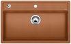BLANCO DALAGO 8, SILGRANIT, cognac, mit Ablauffernbedienung, keine Beckenlage, 800 mm Untermaß