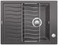 BLANCO ELON 45 S, SILGRANIT, rock grey, with drain remote control, with accessories, reversible, 450 mm min. cabinet size