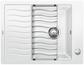 BLANCO ELON 45 S, SILGRANIT, white, with drain remote control, with accessories, reversible, 450 mm min. cabinet size
