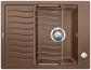 BLANCO ELON 45 S, SILGRANIT, nutmeg, with drain remote control, with accessories, reversible, 450 mm min. cabinet size