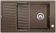 BLANCO ELON XL 8 S, SILGRANIT, coffee, with drain remote control, with accessories, reversible, 800 mm min. cabinet size