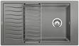 BLANCO ELON XL 8 S, SILGRANIT, alu metallic, w/o drain remote control, with accessories, reversible, 800 mm min. cabinet size