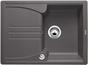 BLANCO ENOS 40 S, SILGRANIT, felsgrau, mit Ablauffernbedienung, reversibel, 400 mm Untermaß