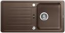 BLANCO FAVOS, SILGRANIT, coffee, with drain remote control, reversible, 450 mm min. cabinet size