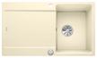 BLANCO IDENTO 45 S-F, Ceramic PuraPlus, jasmine, with drain remote control, reversible, 450 mm min. cabinet size