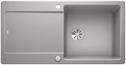 BLANCO IDENTO XL 6 S, Keramik PuraPlus, alugrau, mit Ablauffernbedienung, reversibel, 600 mm Untermaß