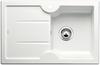 BLANCO IDESSA 45 S, Keramik, weiß matt, ohne Ablauffernbedienung, Becken links, 450 mm Untermaß