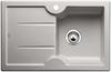 BLANCO IDESSA 45 S, Keramik, alugrau, ohne Ablauffernbedienung, Becken links, 450 mm Untermaß