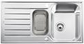 BLANCO LANTOS 6 S-IF, Edelstahl Bürstfinish, mit Ablauffernbedienung, mit Schale Kunststoff, reversibel, 600 mm Untermaß