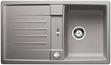 BLANCO LEXA 45 S, SILGRANIT, alu metallic, with drain remote control, reversible, 450 mm min. cabinet size