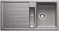 BLANCO LEXA 5 S, SILGRANIT, alu metallic, with drain remote control, reversible, 500 mm min. cabinet size