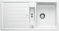 BLANCO LEXA 5 S, SILGRANIT, white, with drain remote control, reversible, 500 mm min. cabinet size