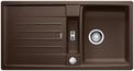 BLANCO LEXA 5 S, SILGRANIT, coffee, with drain remote control, reversible, 500 mm min. cabinet size