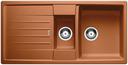 BLANCO LEXA 6 S, SILGRANIT, cognac, w/o drain remote control, with colander, reversible, 600 mm min. cabinet size