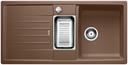 BLANCO LEXA 6 S, SILGRANIT, nutmeg, with drain remote control, with accessories, reversible, 600 mm min. cabinet size