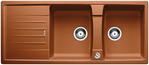 BLANCO LEXA 8 S, SILGRANIT, cognac, with drain remote control, reversible, 800 mm min. cabinet size