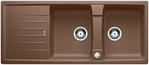 BLANCO LEXA 8 S, SILGRANIT, nutmeg, with drain remote control, reversible, 800 mm min. cabinet size