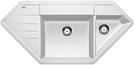 BLANCO LEXA 9 E, SILGRANIT, weiß, ohne Ablauffernbedienung, Becken rechts, 800 mm Untermaß