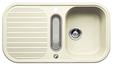 BLANCO LINE 5 S, SILGRANIT Clean, jasmine, with drain remote control, with colander, reversible, 500 mm min. cabinet size