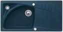 BLANCO LUNA, SILGRANIT Clean, nachtblau, mit Ablauffernbedienung, mit Zubehör, Becken links, 600 mm Untermaß