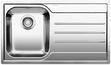 BLANCO MEDIAN 45 S-IF, Edelstahl Bürstfinish, ohne Ablauffernbedienung, Becken links, 450 mm Untermaß