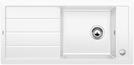 BLANCO MEVIT XL 6 S, SILGRANIT, white, with drain remote control, reversible, 600 mm min. cabinet size