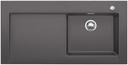 BLANCO MODEX-M 60, SILGRANIT, rock grey, with drain remote control, with accessories, bowl right, 600 mm min. cabinet size