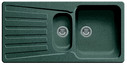 BLANCO NOVA 6 S, SILGRANIT, grün, ohne Ablauffernbedienung, reversibel, 600 mm Untermaß