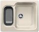 BLANCO NOVA 6, SILGRANIT, sand, w/o drain remote control, reversible, 600 mm min. cabinet size