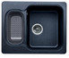 BLANCO NOVA 6, SILGRANIT, night blue, w/o drain remote control, reversible, 600 mm min. cabinet size