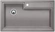 BLANCO PLENTA, SILGRANIT, alumetallic, ohne Ablauffernbedienung, ohne Zubehör, keine Beckenlage, 900 mm Untermaß