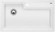 BLANCO PLENTA, SILGRANIT, weiß, ohne Ablauffernbedienung, ohne Zubehör, keine Beckenlage, 900 mm Untermaß