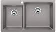 BLANCO PLEON 9, SILGRANIT, alu metallic, w/o drain remote control, Bowl right, 900 mm min. cabinet size