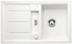 BLANCO PRION 45 S, Keramik PuraPlus, kristallweiß glänzend, mit Ablauffernbedienung, reversibel, 450 mm Untermaß