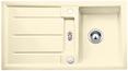 BLANCO PRION 5 S, Ceramic PuraPlus, vanilla, with drain remote control, reversible, 500 mm min. cabinet size