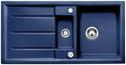 BLANCO PRION 6 S, Ceramic PuraPlus, cobalt blue, with drain remote control, reversible, 600 mm min. cabinet size