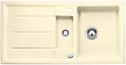 BLANCO PRION 6 S, Ceramic PuraPlus, vanilla, with drain remote control, reversible, 600 mm min. cabinet size