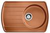 BLANCO RONDOVAL 45 S, SILGRANIT, cognac, w/o drain remote control, reversible, 450 mm min. cabinet size