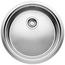 BLANCO RONIS-IF, Stainless steel satin polish, with drain remote control, with accessories, w/o bowl layout, 600 mm min. cabinet size