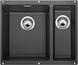 BLANCO SUBLINE 340/160-U, SILGRANIT, anthracite, with drain remote control, Bowl left, 600 mm min. cabinet size