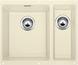 BLANCO SUBLINE 340/160-U, SILGRANIT, jasmine, with drain remote control, Bowl left, 600 mm min. cabinet size