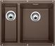 BLANCO SUBLINE 340/160-U, SILGRANIT, coffee, w/o drain remote control, Bowl right, 600 mm min. cabinet size